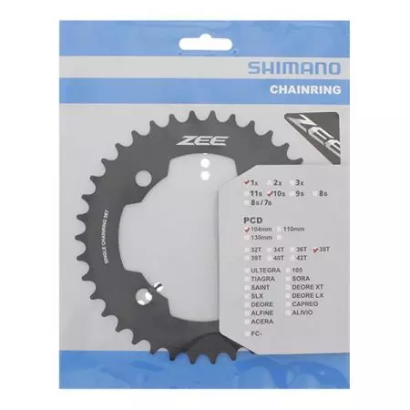 Zębatka Shimano ZEE FC-M640 38T czarna - Y1NG38000