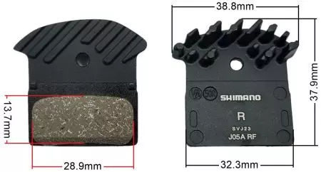 Okładziny hamulca Shimano J05A żywiczne OEM - EBPJ05ARFBS