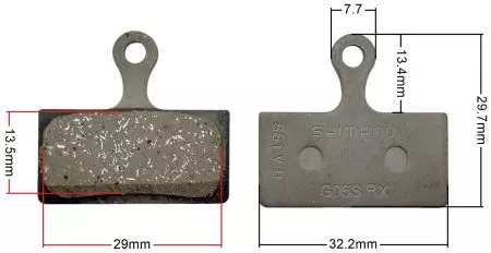 Okładziny hamulca Shimano G05S żywiczne OEM