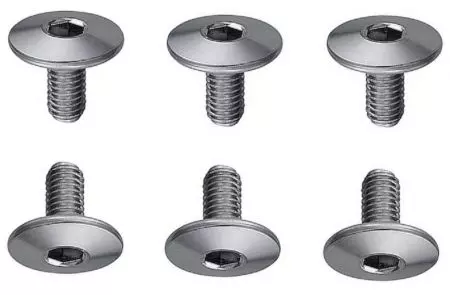 Śruby bloku pedałów Shimano SPD-SL średnie M5X10mm 6szt - Y42U98070