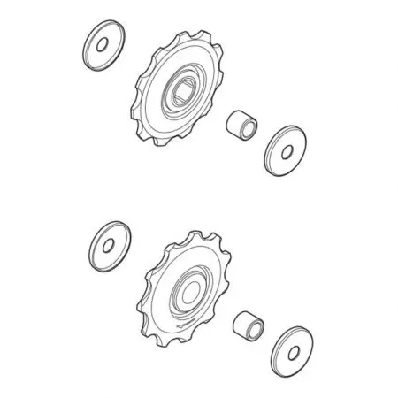 Kółka przerzutki Shimano Deore RD-T610 11T 10s - Y50K98030
