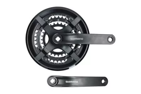 Zestaw łańcuch wolnobieg korba Shimano 7s 48/38/28