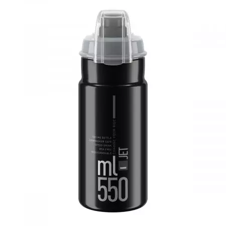 Bidon rowerowy Elite Jet+ czarny 550ml - EL0190409