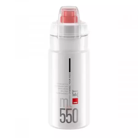 Bidon rowerowy Elite Jet+ clear 550ml - EL0190408