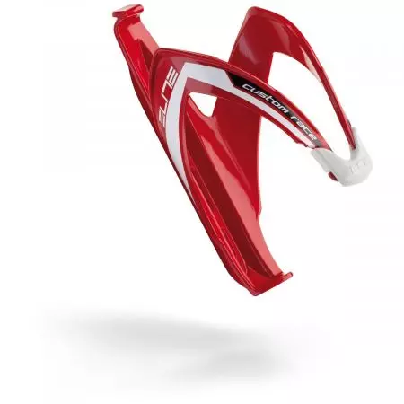 Koszyk bidonu Elite Custom Race czerwony-białe - EL0061684