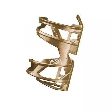 Koszyk bidonu Elite Prism lewy carbon gold metal