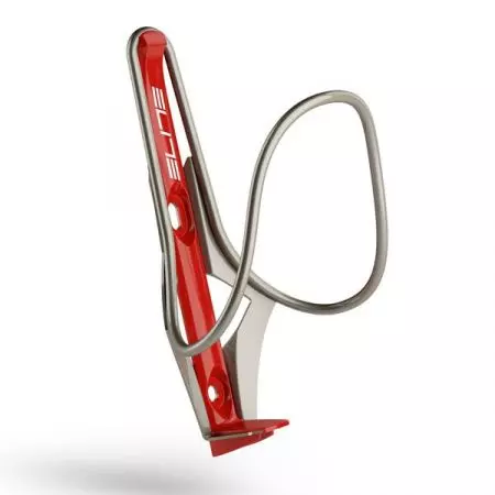 Koszyk bidonu Elite Moreo inox czerwony