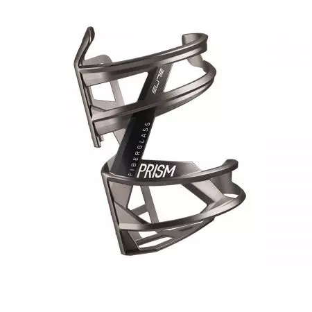 Koszyk bidonu Elite Prism prawy metaliczny czarny