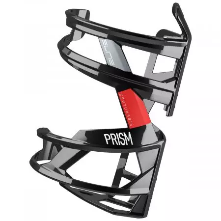 Koszyk bidonu Elite Prism lśniący czerwony Lewy