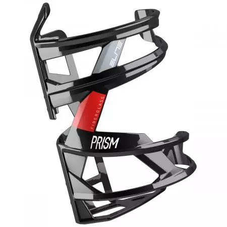 Koszyk bidonu Elite Prism prawy czarno-czerwony