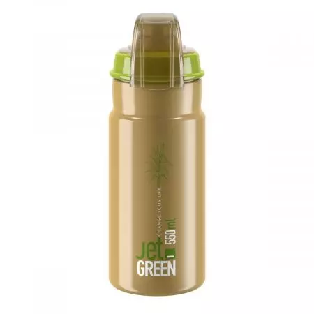 Bidon rowerowy Elite Jet+ brązowo-oliwkowy 550ml