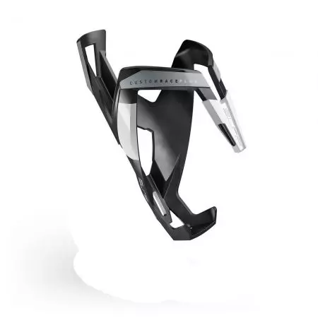 Koszyk bidonu Elite Custom Race+ czarno-biały mat