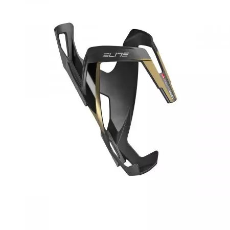 Koszyk bidonu Elite Vico carbon złoty