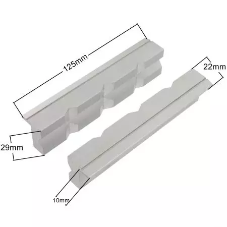 Zestaw szczęk do imadła VAR aluminiowe 125mm