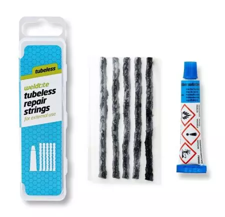 Zestaw naprawczy tubeless Weldtite 5 wkładów klej - WLD-04040