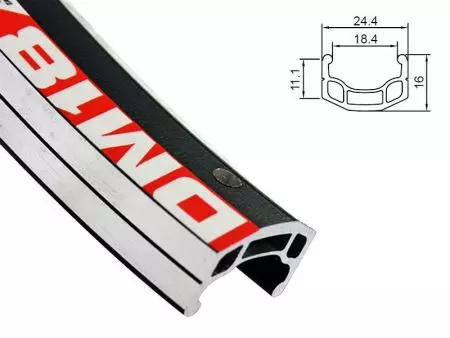 Obręcz MTB Alexrims dm18 26" 32h bok cnc czarna - ALX-DM1832