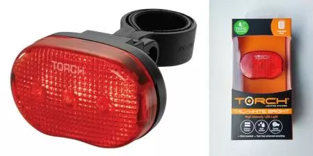 Lampka tylna rowerowa Torch tail bright 3 czarna - TOR-54012