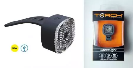 Lampka przednia rowerowa Torch Speedlight 55006 USB czarna - TOR-55006
