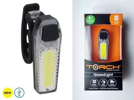 Lampka przednia rowerowa Torch Speedlight 55005 USB czarna - TOR-55005