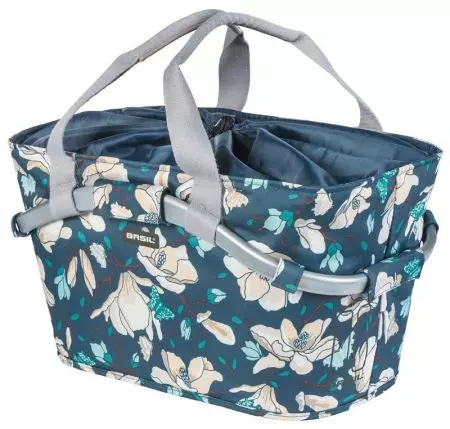 Kosz rowerowy na tylny bagażnik Basil magnolia L + adapter - BAS-11246 - BAS-11246