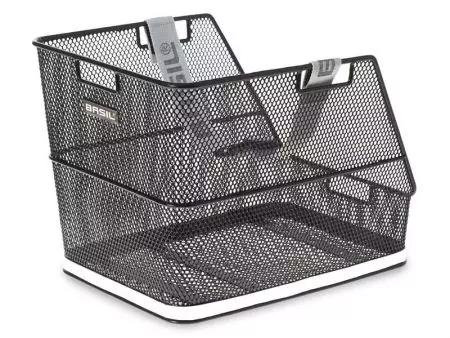 Kosz rowerowy na tylny bagażnik Basil class + haczyki - BAS-11204 - BAS-11204