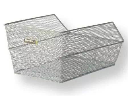 Kosz rowerowy na tylny bagażnik Basil cento srebrny - BAS-11117 - BAS-11117