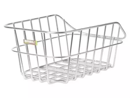 Kosz rowerowy na tylny bagażnik Basil cento alu srebrny - BAS-11188 - BAS-11188