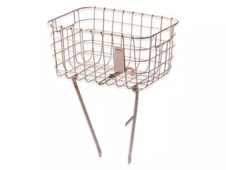 Kosz rowerowy na przednią oś Basil robin pink + z montażowy - BAS-11220 - BAS-11220