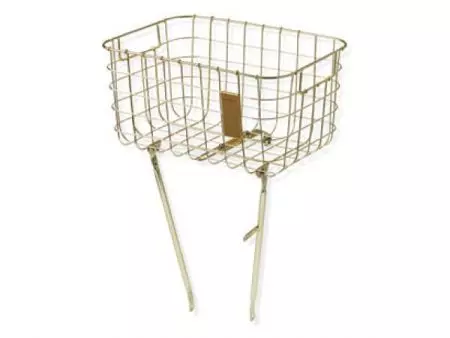 Kosz rowerowy na przednią oś Basil robin gold + z montażowy - BAS-11217 - BAS-11217