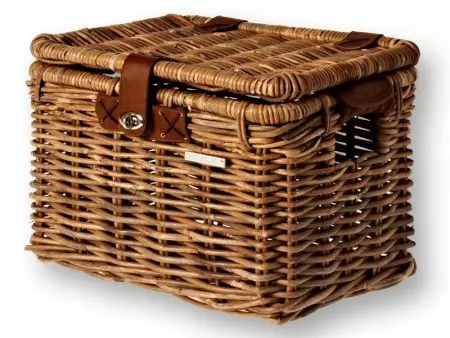 Kosz rowerowy na przedni bagażnik Basil Denton M brązowy - BAS-13044 - BAS-13044