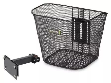 Kosz rowerowy na kierownicę Basil Bremen stalowy + wspornik - BAS-10218 - BAS-10218