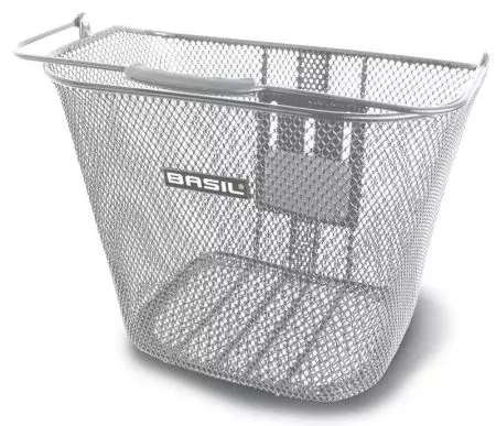 Kosz rowerowy na kierownicę Basil Bremen be stal srebny - BAS-10226 - BAS-10226