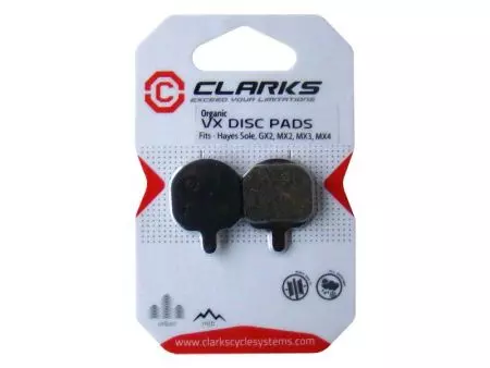 Okładziny hamulcowe Clarks Hayes gx-2 mx-3 sole organic - CLA-VX828