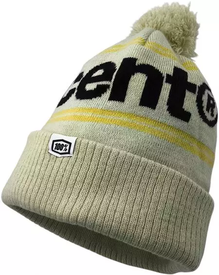 Czapka 100% Rise cuff beanie w/pom chalk - STO-20122-396-01