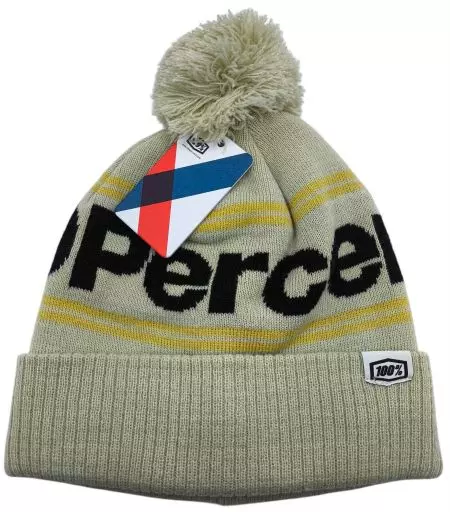Czapka 100% Rise cuff beanie w/pom chalk - STO-20122-396-01