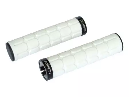 Chwyty rowerowe Clarks CLO-219 lock-on białe - CLA-CLO-219-WHITE - CLA-CLO-219-WHITE