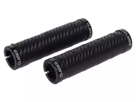 Chwyty rowerowe Clarks CLO-215 lock-on carbon owijka - CLA-CLO-215-CARBON - CLA-CLO-215-CARBON