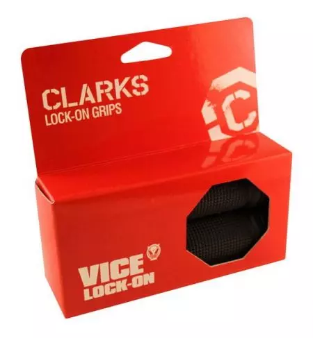 Chwyty rowerowe Clarks CLO-201 lock-on czarne - CLA-CLO-201-B
