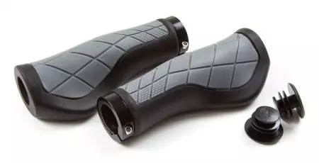 Chwyty rowerowe Clarks CE-315 lock-on czarno-szary - CLA-CE-315 - CLA-CE-315