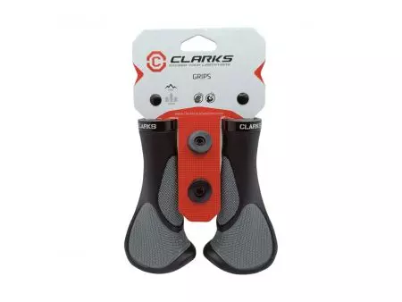 Chwyty rowerowe Clarks CE-233 lock-on czarno-szary - CLA-CE-233