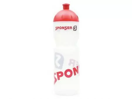 Bidon rowerowy Sponser Netto biały / czerwony 750 ml - SPN-26127