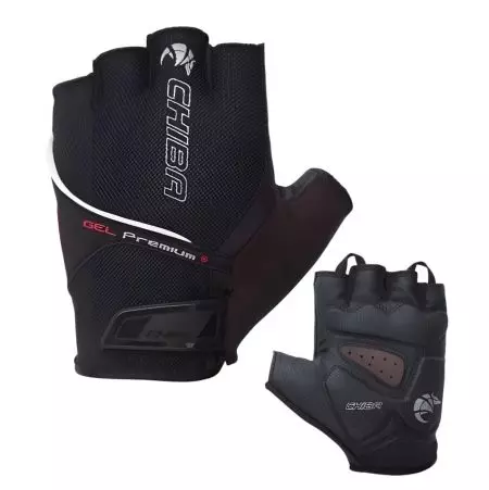Rękawiczki rowerowe Chiba Gel Premium XL czarne - 30117C-5