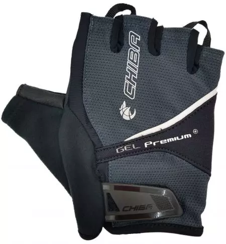 Rękawiczki rowerowe Chiba Gel Premium szare XL - 30117S-5