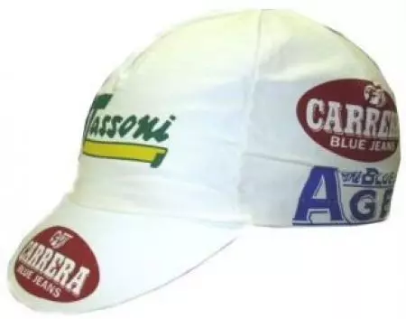 Czapeczka rowerowa Profi Carrera biała - T007DR.01CARR013