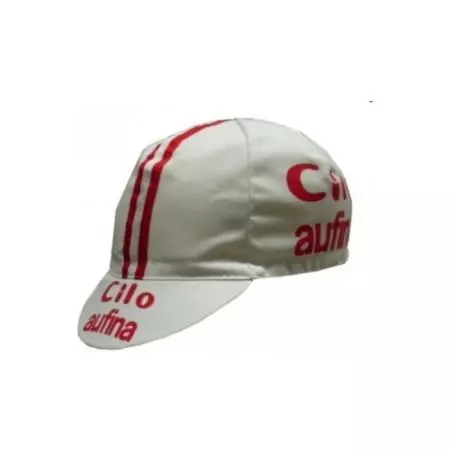 Czapeczka rowerowa Profi Cilo Aufina biało czerwona - T007DR.01CILO002