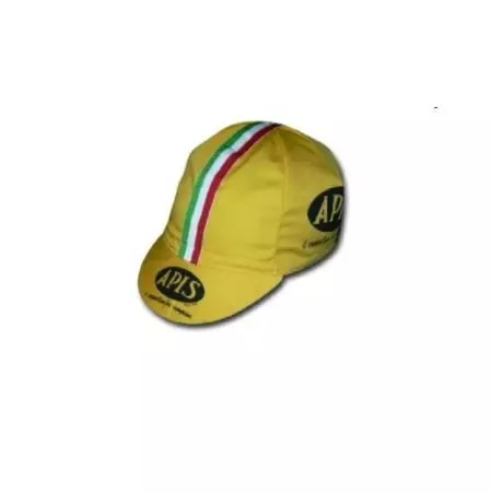 Czapeczka rowerowa Profi Vintage Apis Żółta - T007DR.30API2015