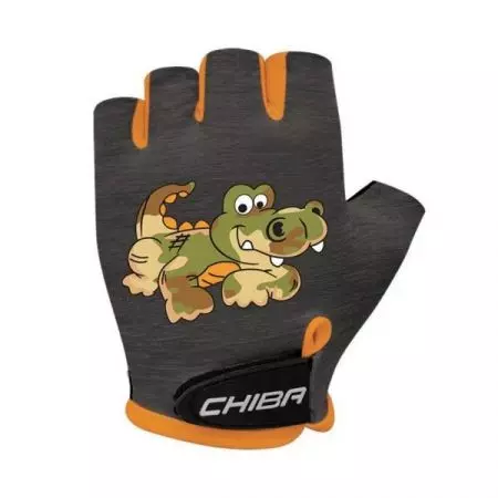 Rękawiczki rowerowe Chiba Cool Kids czarne krokodyl XS - 3050518CK-1