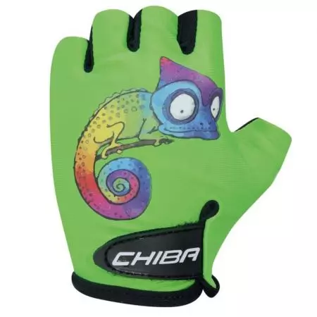 Rękawiczki rowerowe Chiba Cool Kids zielony kameleon L - 3050518ZK-4