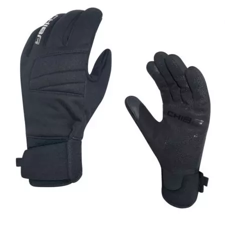 Rękawiczki rowerowe Chiba Classic czarno srebrne S - 3120320CS-2