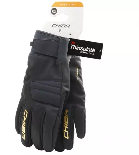 Rękawiczki rowerowe Chiba Classic czarno złote XXL - 3120320C-6